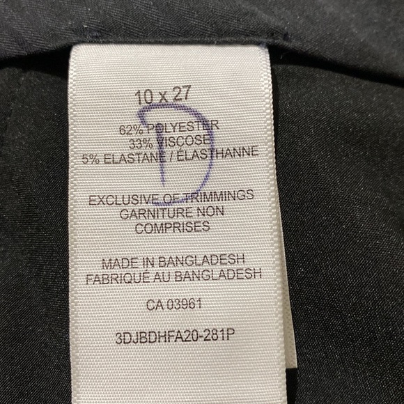 Denver Hayes Brown Black Cream Houndstooth Print Trouser Pants Women Size 10x27 - Picture 12 of 12